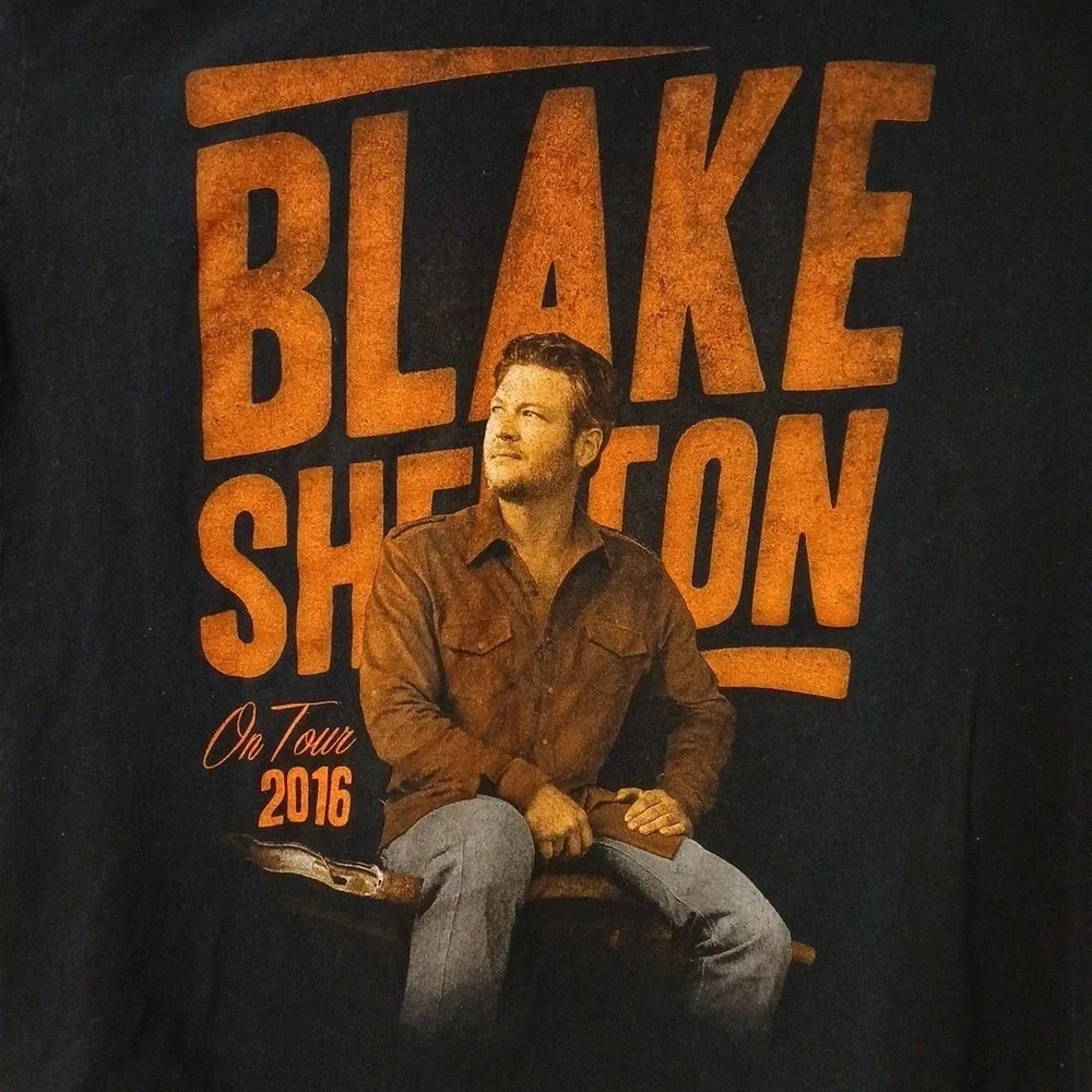 Blake‎ Shelton 2016 Concert T-shirt Size Large